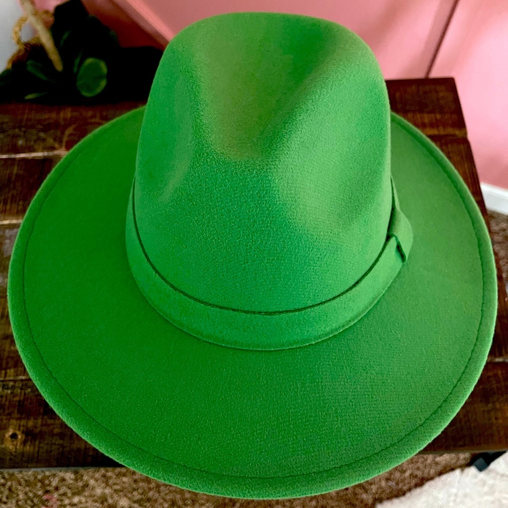 Kelly Green Fedora Hat